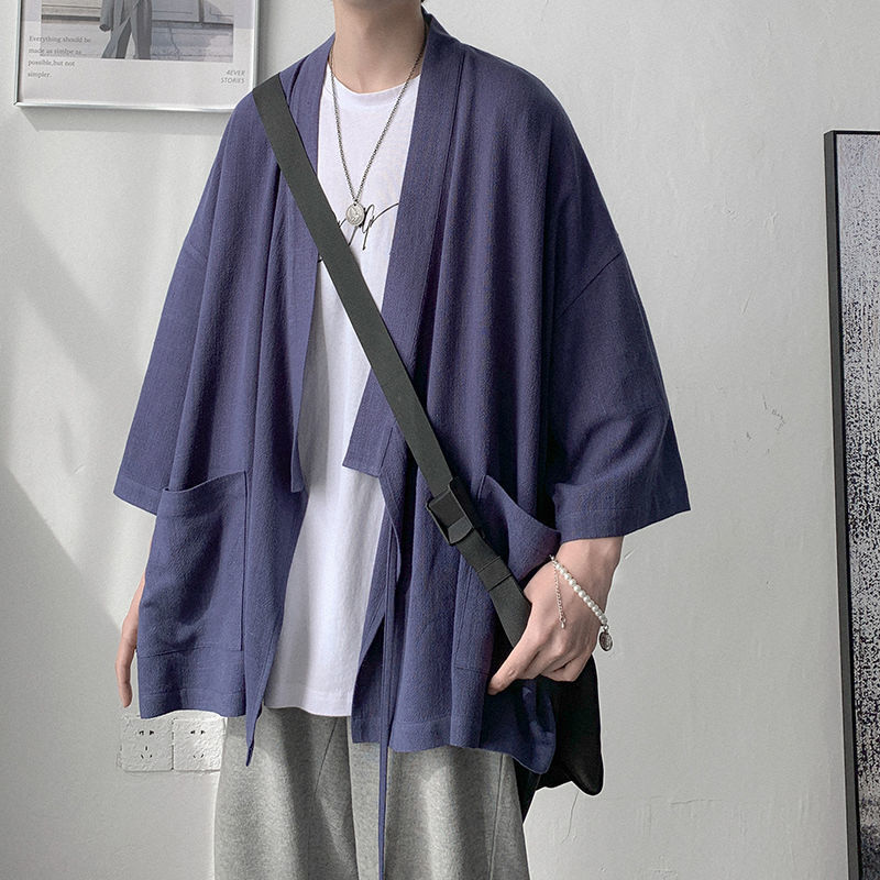 【單件/套裝】韓寬鬆ins潮牌七分袖襯衫+百搭短袖T恤+束腳運動系帶褲裝三件套套裝