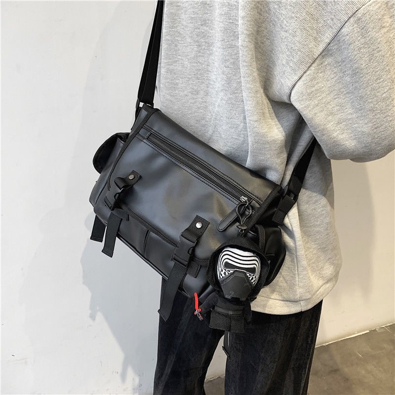 工裝郵差包大容量日系斜挎潮牌單肩挎包