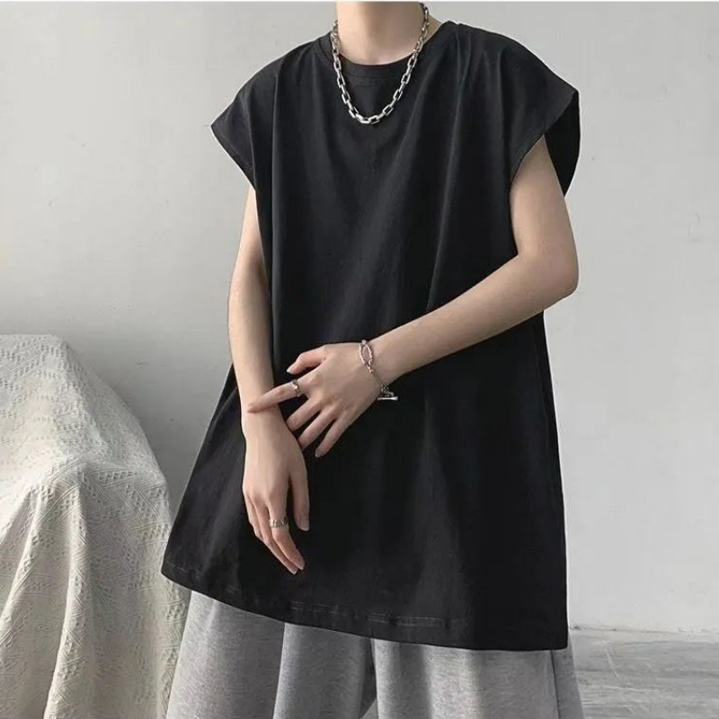 【單件/套裝】無袖帥氣背心t恤+休閒運動短褲兩件套裝