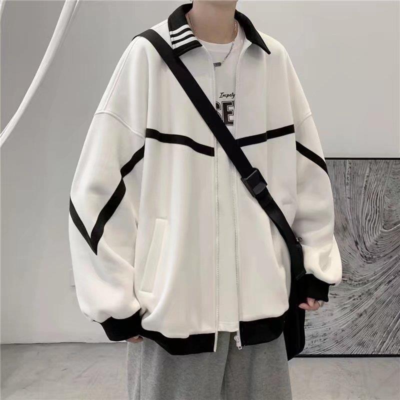 韓版高級感休閑寬松潮流棒球服夾克外套