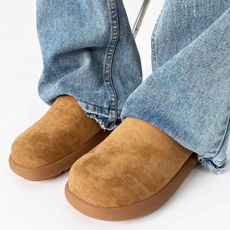 平底舒適大頭鞋包頭一腳蹬休閒懶人鞋