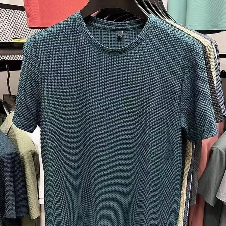 潮牌網紅ins簡約印花五分袖T恤