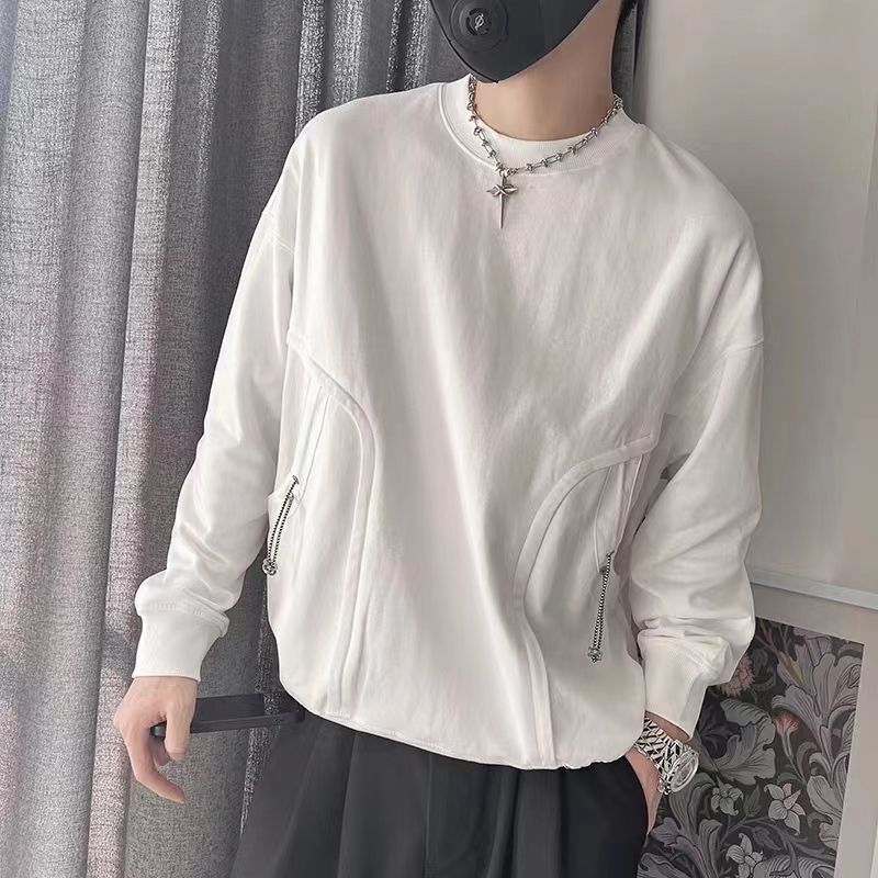 潮牌高級感簡約套頭長袖恤