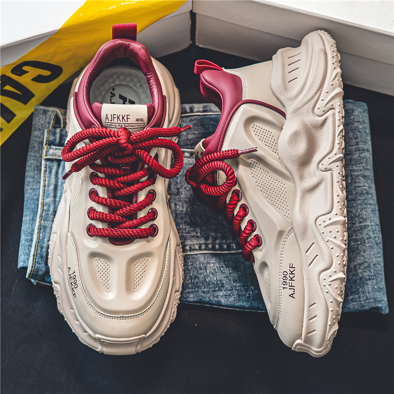 爆款老爹鞋厚底休閒鞋高級感百搭厚底運動鞋