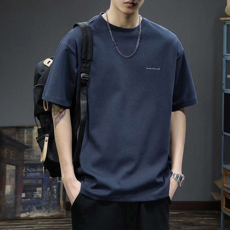 美式重磅純棉時尚寬鬆休閒百搭短袖T恤