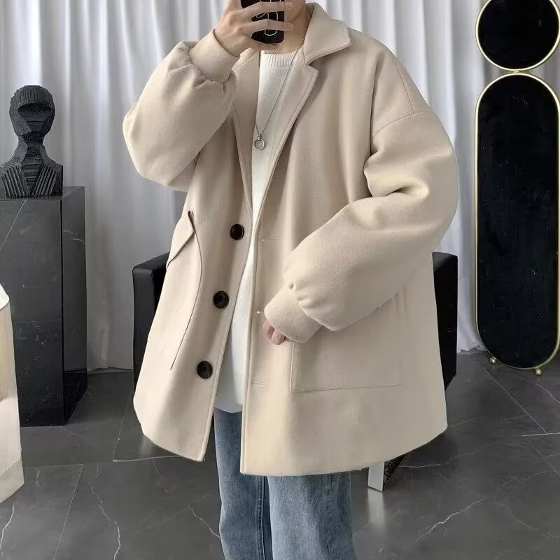 中長款潮流翻氣質休閒風衣