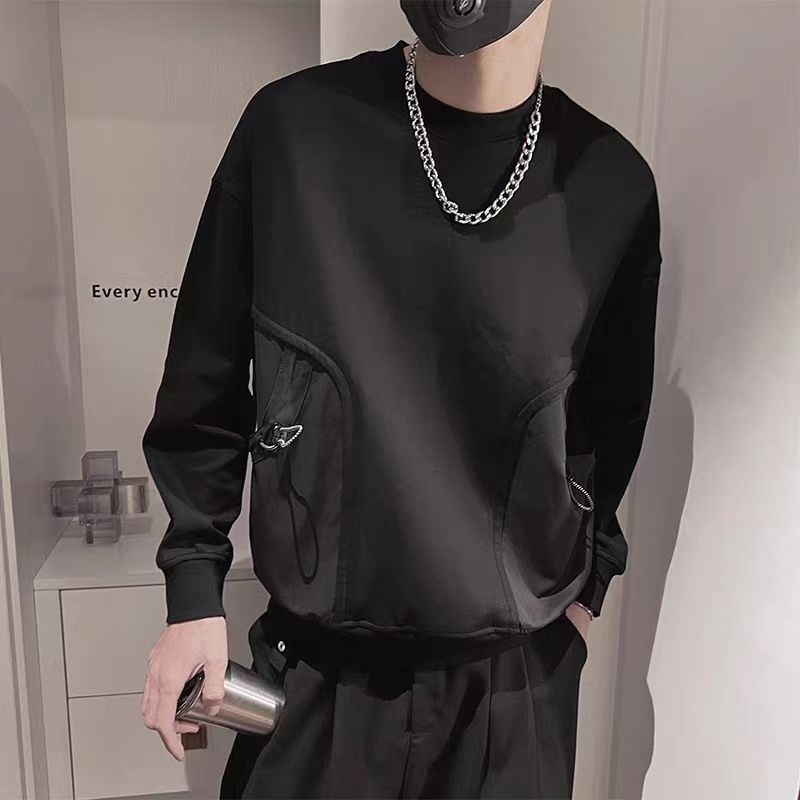 潮牌高級感簡約套頭長袖恤