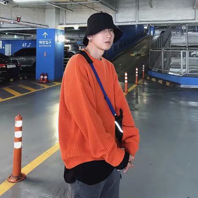 14色純色圓領百搭潮流毛衣針織衫