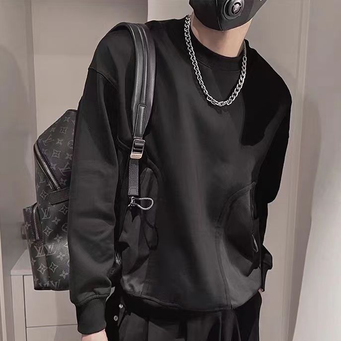 潮牌高級感簡約套頭長袖恤