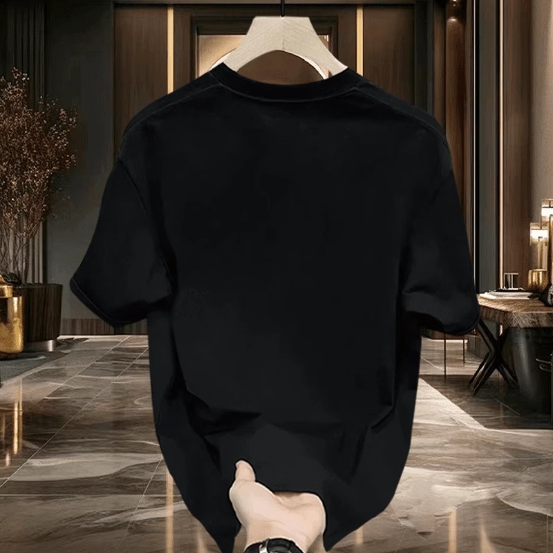 歐美潮牌短袖ins純棉夏季新款男士印花T恤潮流男女百搭圓領體恤男