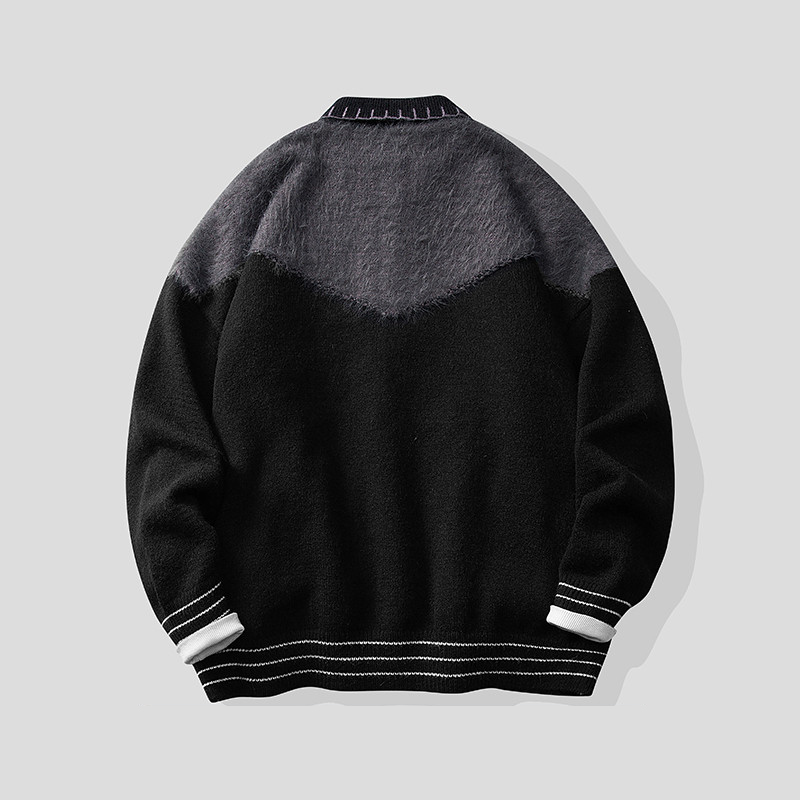 潮牌復古毛衣保暖小眾設計感針織開衫