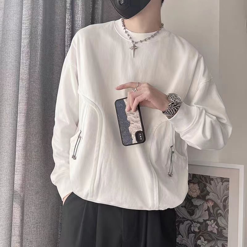 潮牌高級感簡約套頭長袖恤