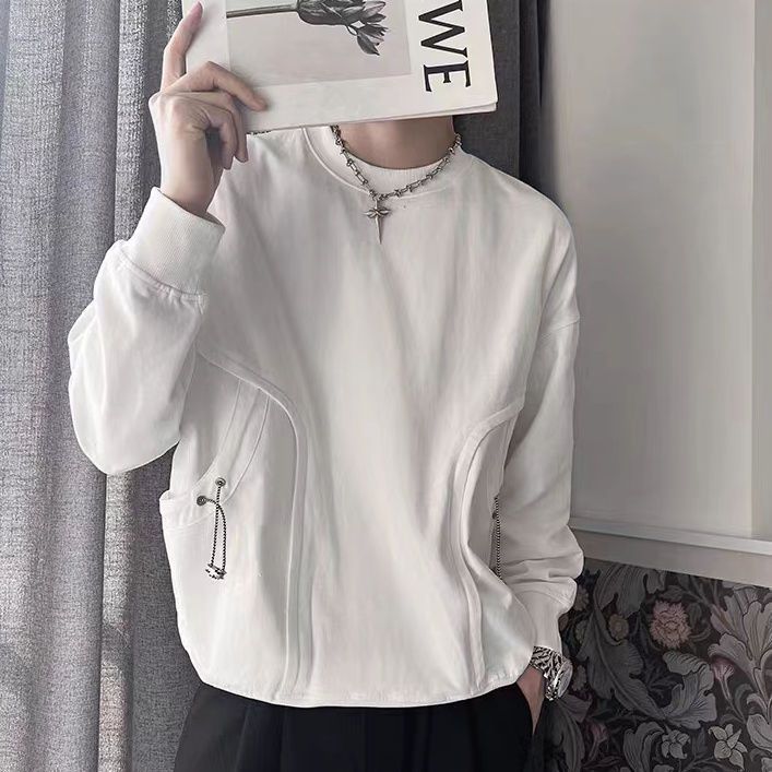 潮牌高級感簡約套頭長袖恤