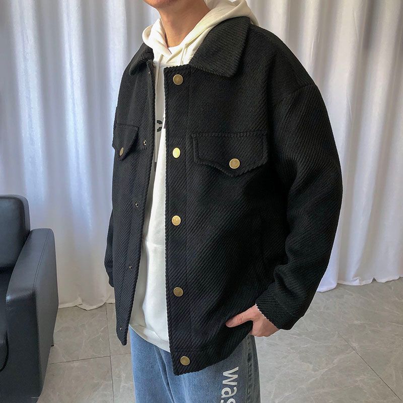 加厚潮流百搭成熟穩重棉服外套休閒夾克