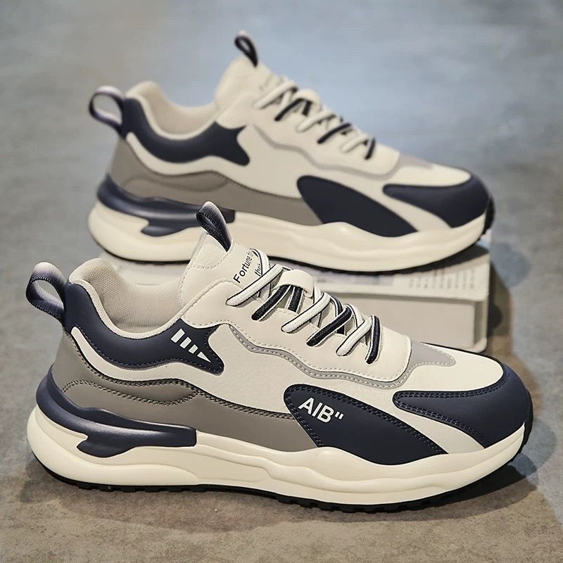 運動百搭休閒撞色潮流防滑增高鞋靴