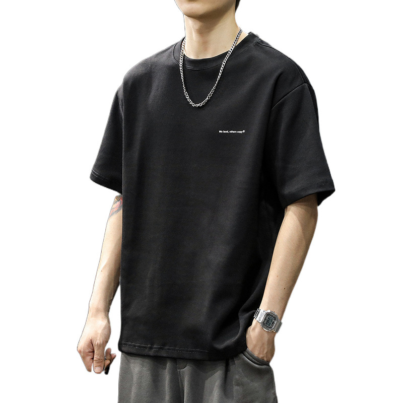 美式重磅純棉時尚寬鬆休閒百搭短袖T恤