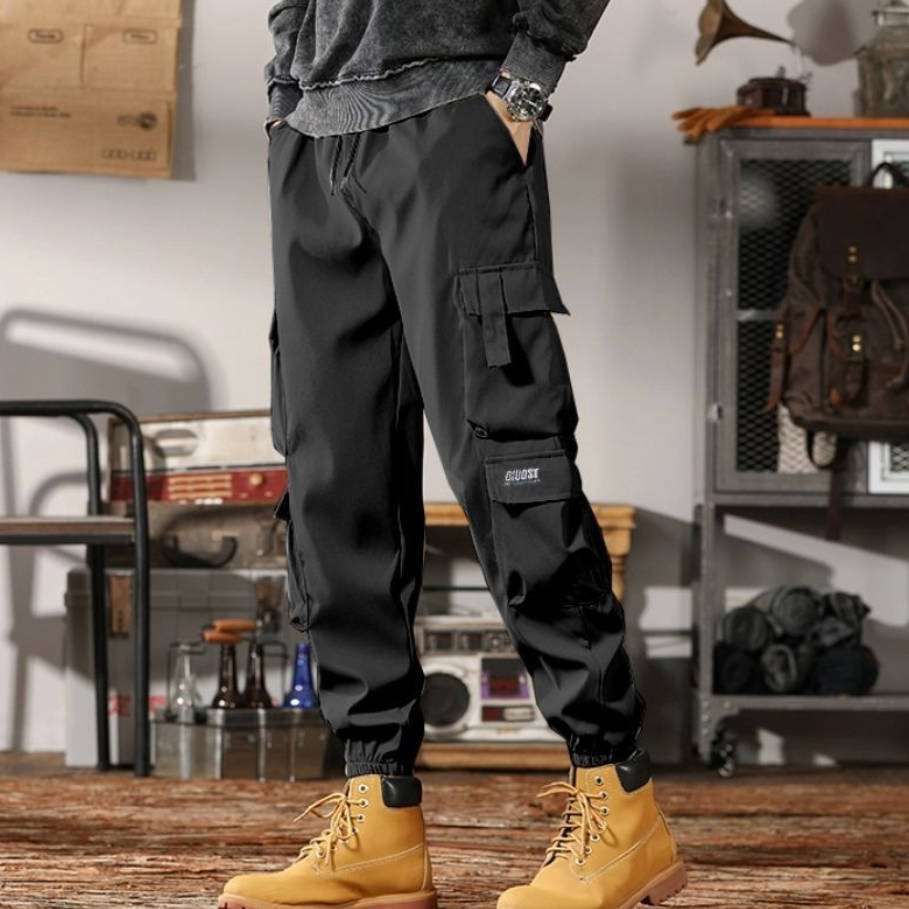 潮流多口袋耐磨潮牌束腳工裝褲裝