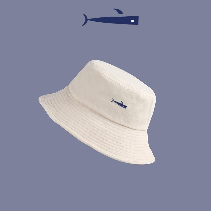 漁夫帽男女潮牌韓版百搭小魚刺繡街頭嘻哈帽ins日系遮陽防曬帽潮