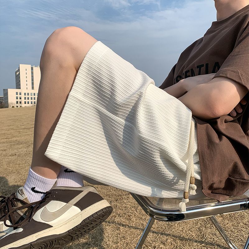 冰絲薄款寬鬆休閒運動速乾五分短褲