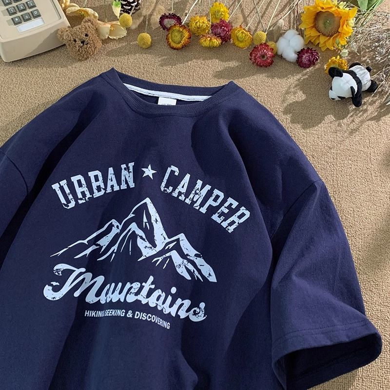 純棉簡約寬鬆百搭潮流短袖T恤