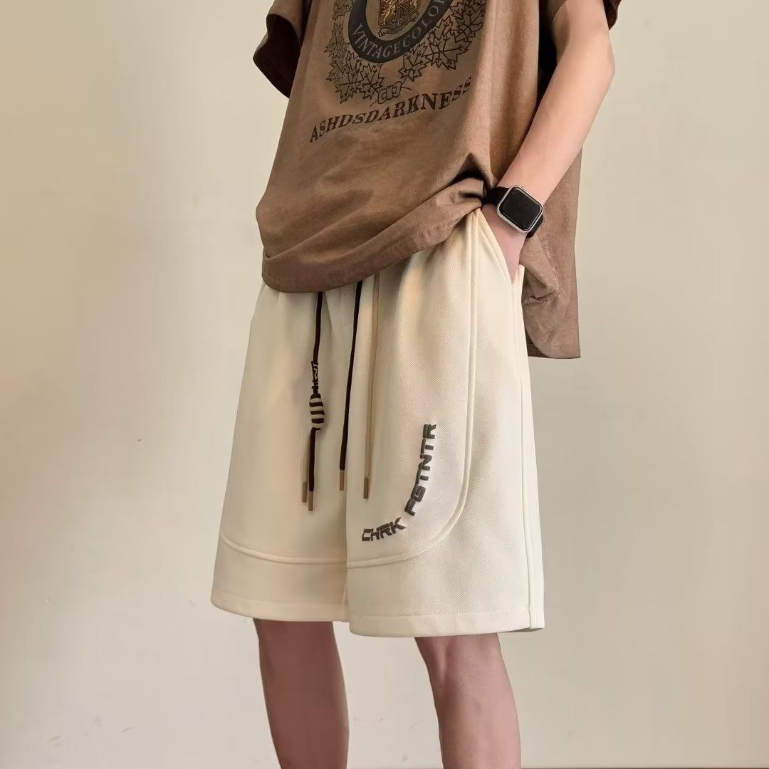 【單件/套裝】休閒百搭潮流寬鬆印花短袖T恤+短褲兩件套裝