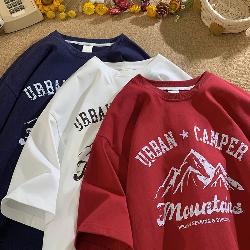 純棉簡約寬鬆百搭潮流短袖T恤