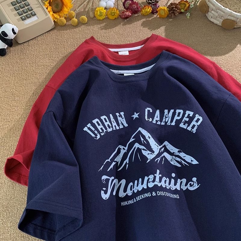 純棉簡約寬鬆百搭潮流短袖T恤