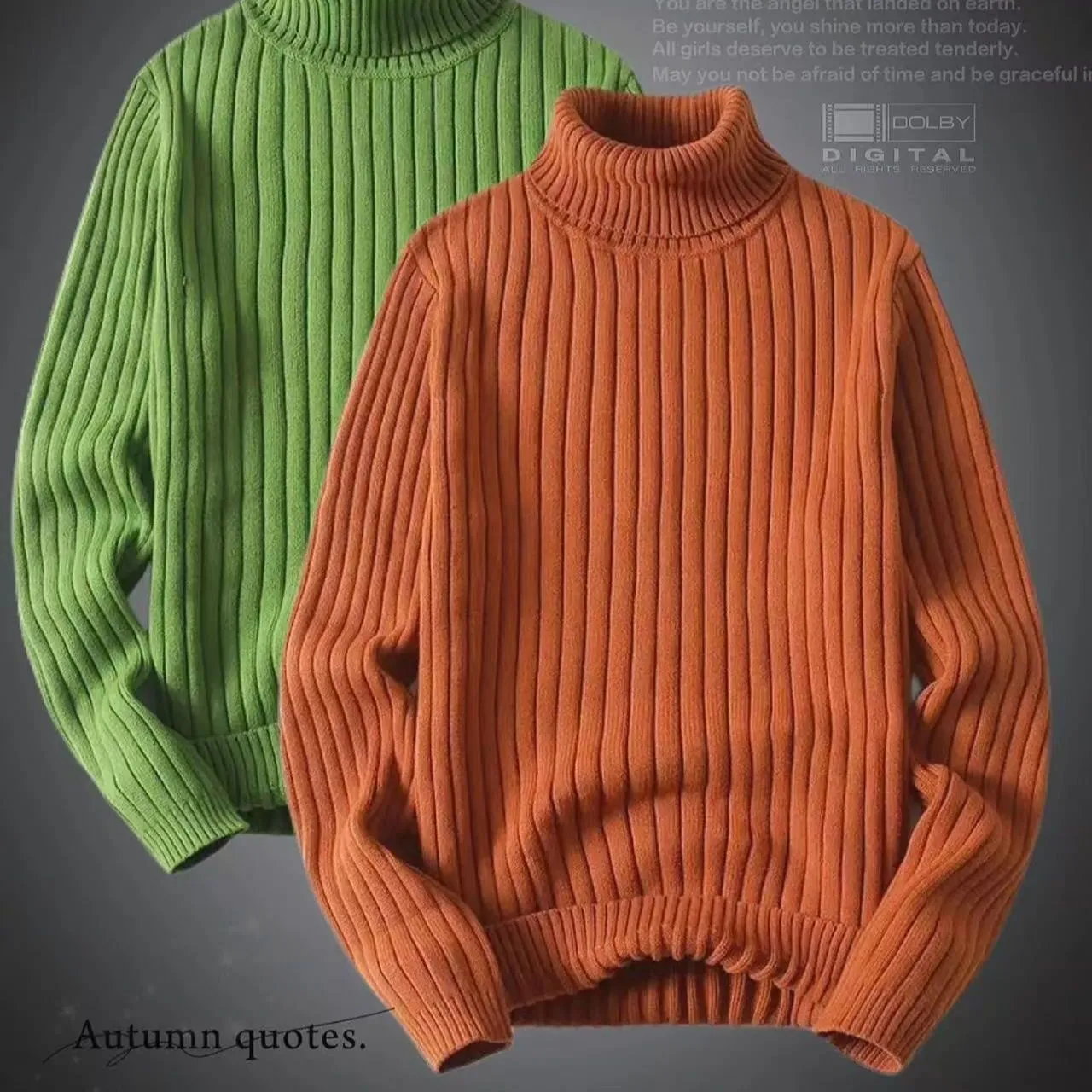 設計感純色修身打底衫慵懶風休閒百搭高領毛衣