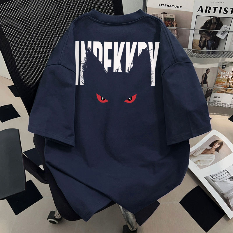 涼感ins潮牌純棉小眾款休閒t恤短袖