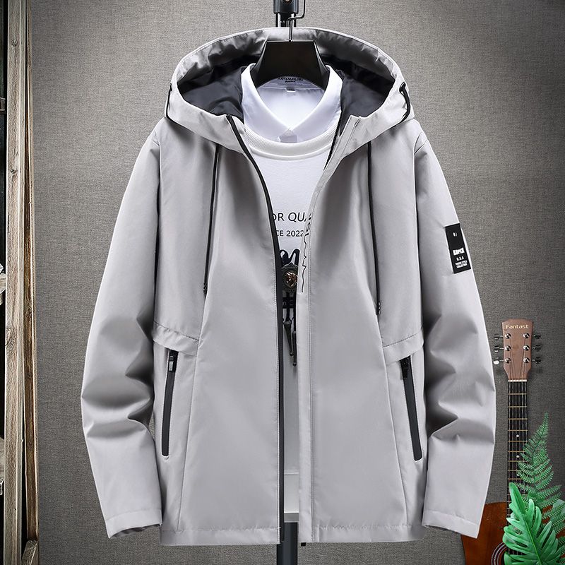 連帽休閒風衣百搭潮長袖夾克