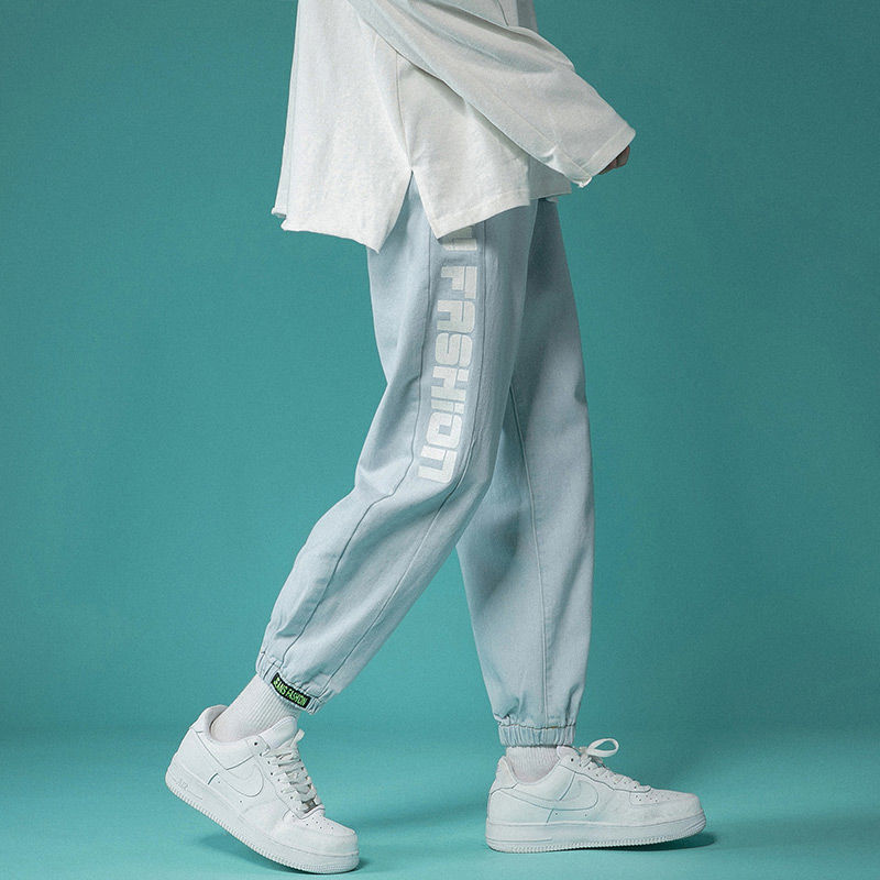 百搭潮流韓版束腳九分牛仔闊腿褲裝