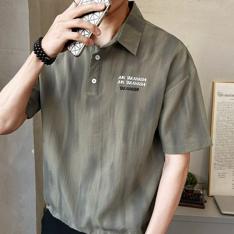 中袖痞帥寬鬆休閒百搭高級感薄款臟臟衣襯衫