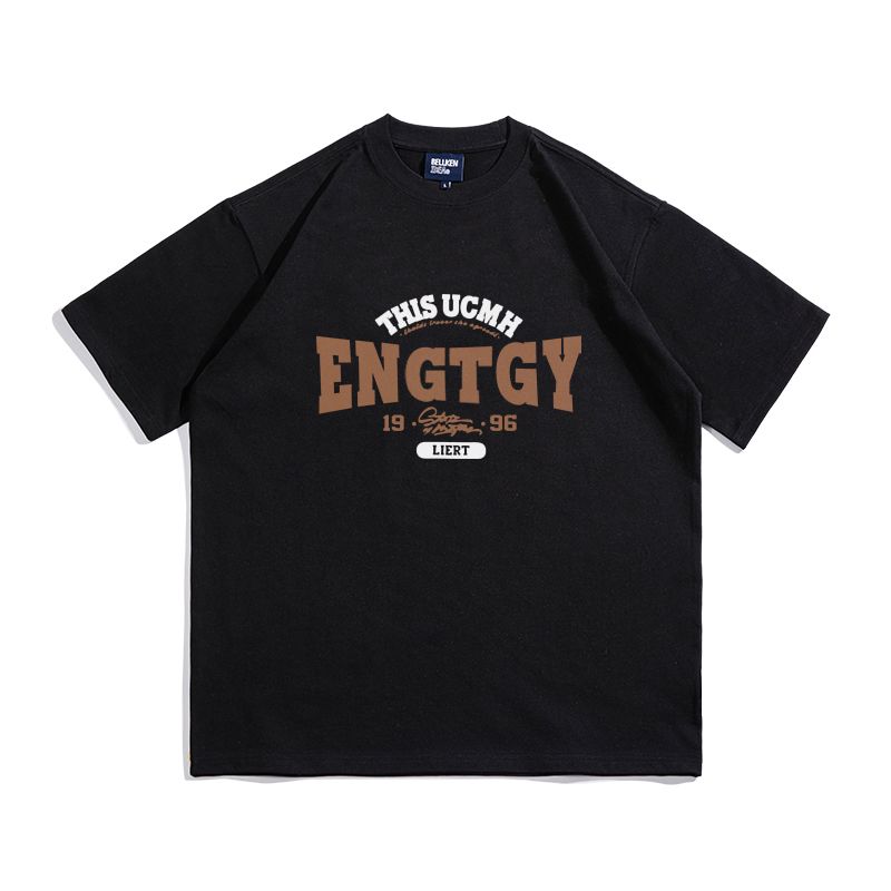 【單件/套裝】日系帥氣潮流純棉五分短袖T恤+寬鬆工裝短褲兩件套裝