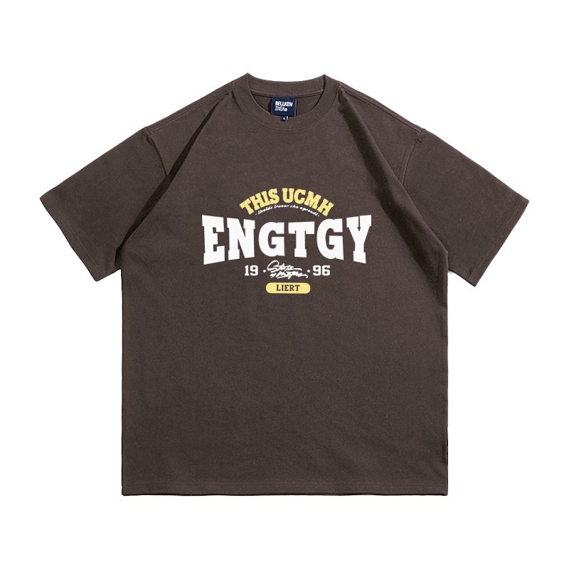 【單件/套裝】日系帥氣潮流純棉五分短袖T恤+寬鬆工裝短褲兩件套裝