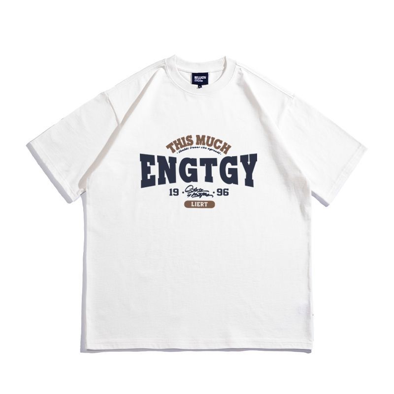 【單件/套裝】日系帥氣潮流純棉五分短袖T恤+寬鬆工裝短褲兩件套裝