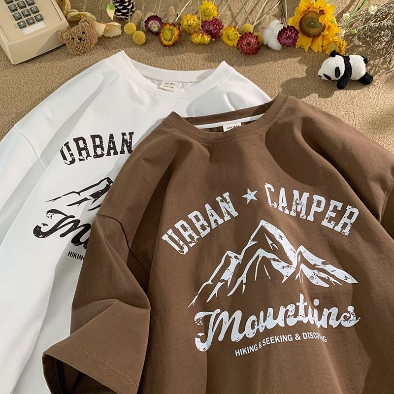 純棉簡約寬鬆百搭潮流短袖T恤