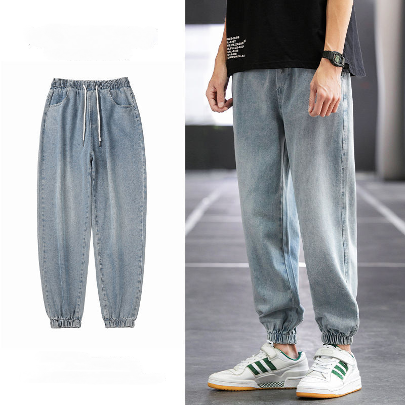 百搭潮流九分牛仔褲束腳褲裝