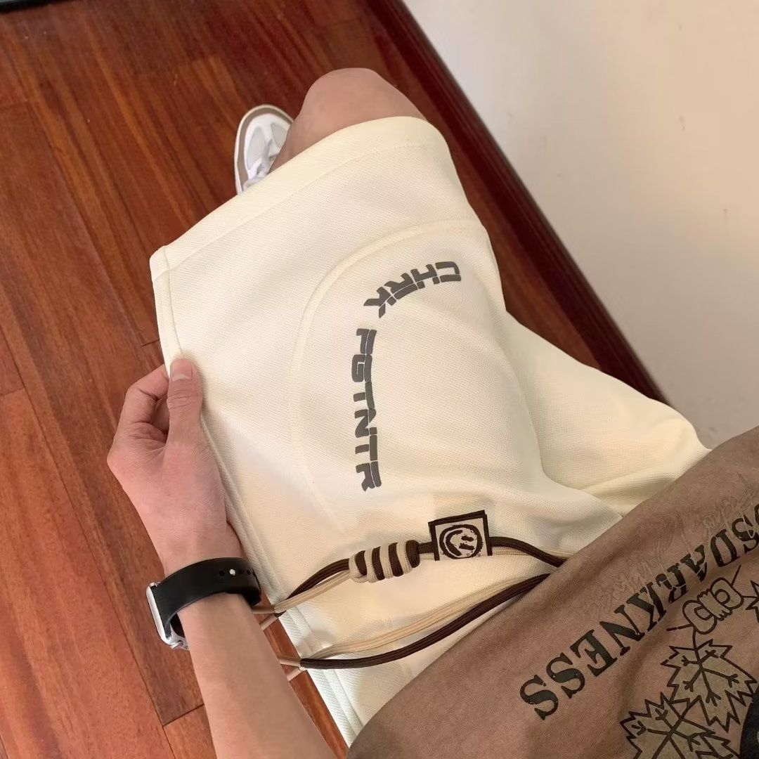 【單件/套裝】休閒百搭潮流寬鬆印花短袖T恤+短褲兩件套裝