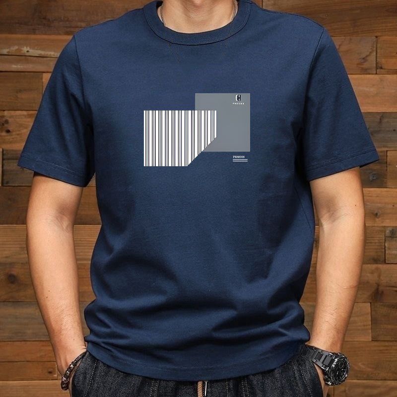 美式復古純棉圓領印花百搭潮流短袖T恤