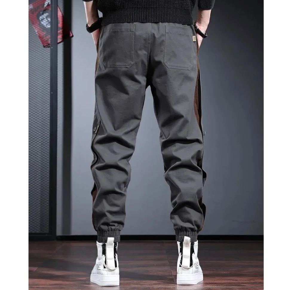 美式潮牌工裝束腳痞帥哈倫褲褲裝