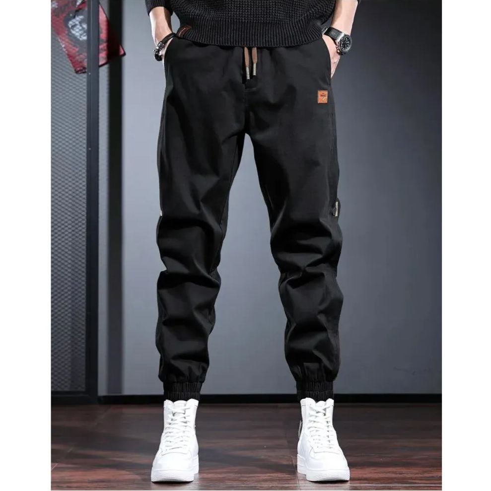 美式潮牌工裝束腳痞帥哈倫褲褲裝