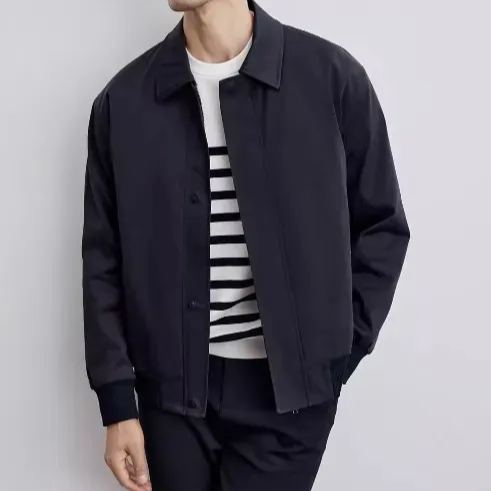 翻領潮牌高級感帥氣長袖休閒夾克