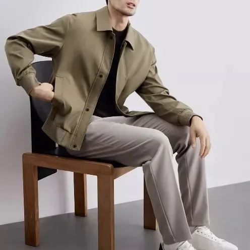 翻領潮牌高級感帥氣長袖休閒夾克