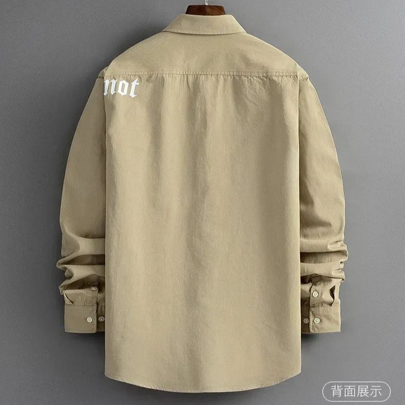 潮流休閒時尚百搭帥氣長袖襯衫