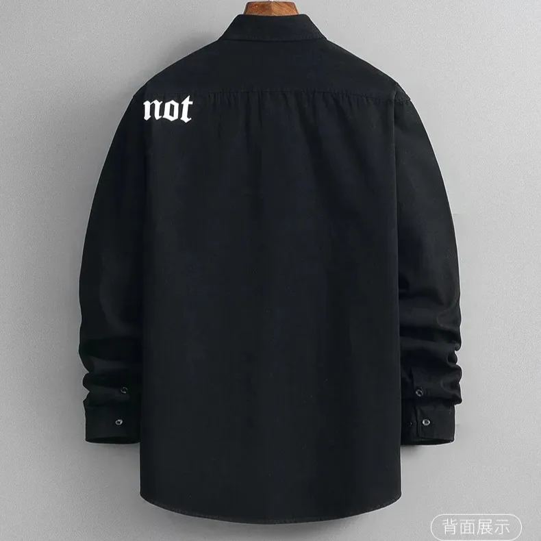 潮流休閒時尚百搭帥氣長袖襯衫