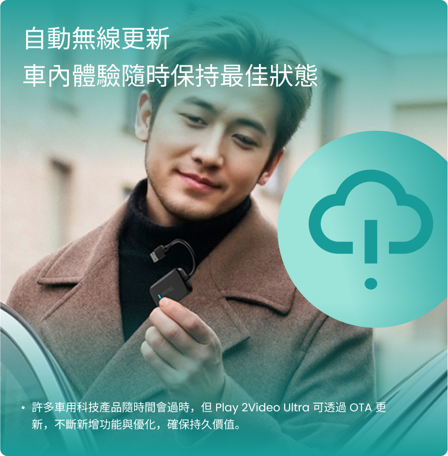  Play2Video Ultra 新款無線 CarPlay、Android Auto 及影片應用一體化接收器