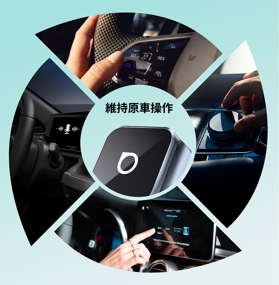 超迷你小方塊3.0無線CarPlay/Android Auto二合一接收器
