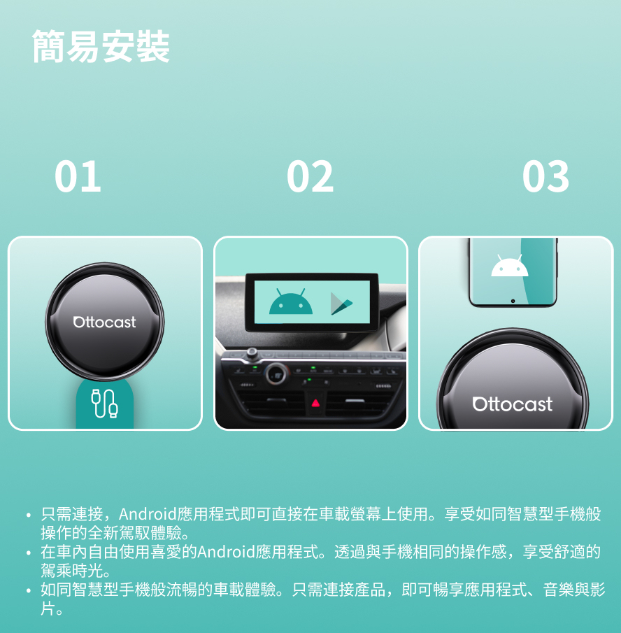 OttoAibox P3 Pro 旗艦版 CarPlay / Android Auto安卓盒子