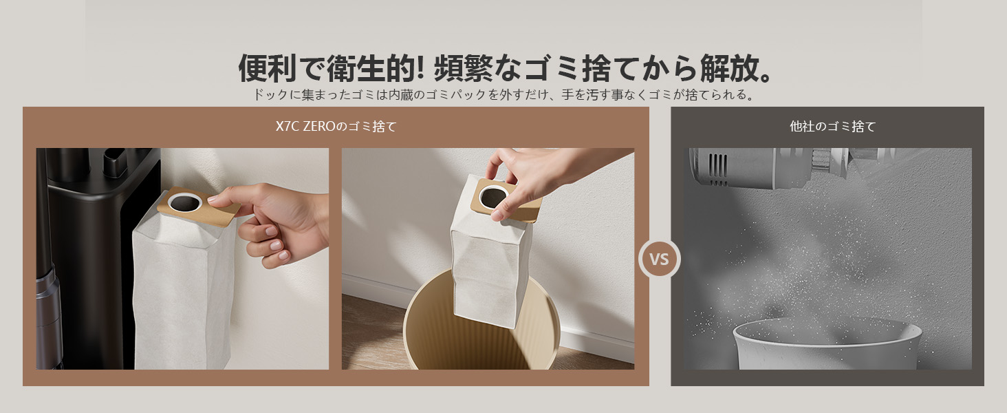 自動集塵×自動充電×最大34000Pa Yadea X7C ZERO 229 公式】Yadea X7C ZERO コードレス掃除機 | 34000Pa強力吸引 3in1自動