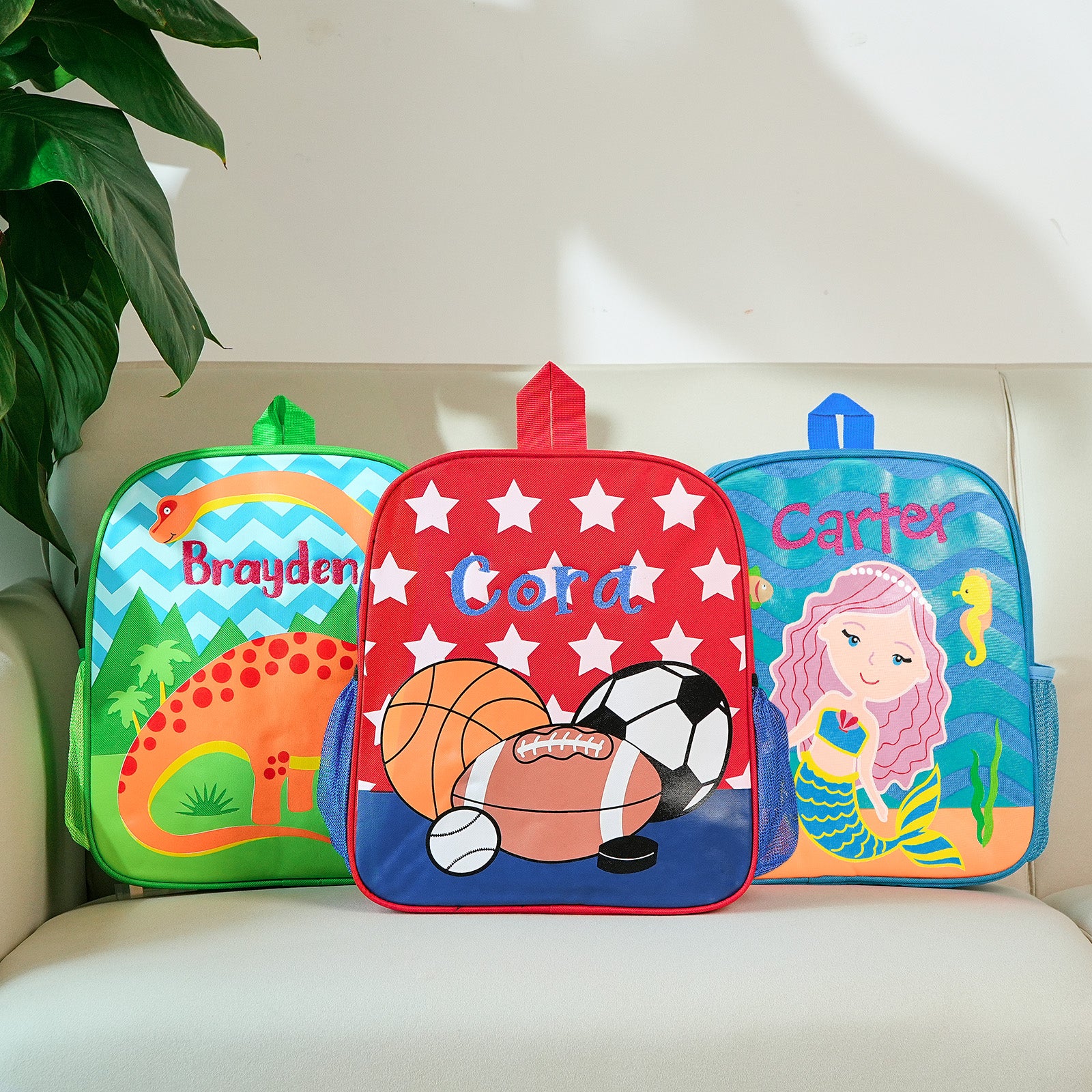 Personalized Name Embroidery Backpack Custom School Bags Back to School Gift for Kids